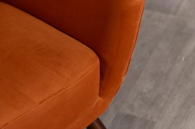 orange-velvet-accent-chair-close-up